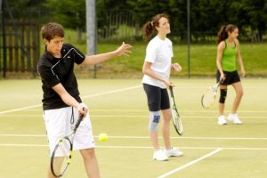 What are the main tennis strokes?