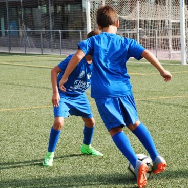 Boys training at one of the best high-performance winter soccer camps