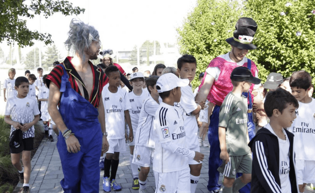 Having fun at Real Madrid Soccer Goalkeeper Camps Soccer summer camps