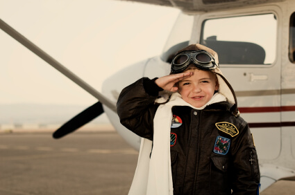 niño aviador acompañamiento del menor en los vuelos