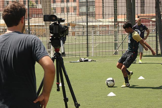 recording players at the high performance academy in Barcelona