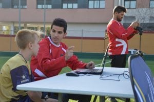 Students get individual attention at the coach Students get individual attention at the coach