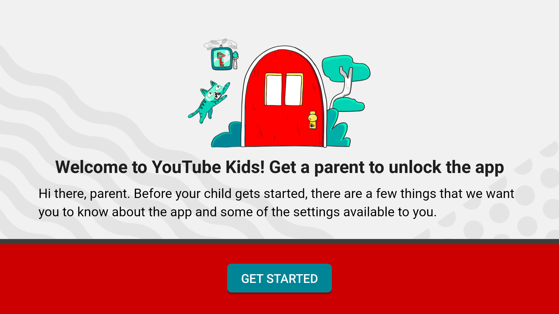 Youtube kids Parental Control Popup