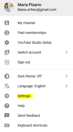 Youtube screen 3