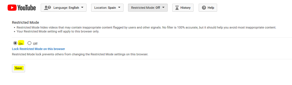 Youtube screen 5