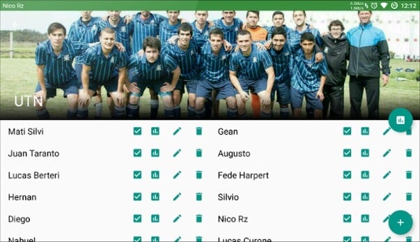 captura de la app de fútbol Mis estadísticas de fútbol