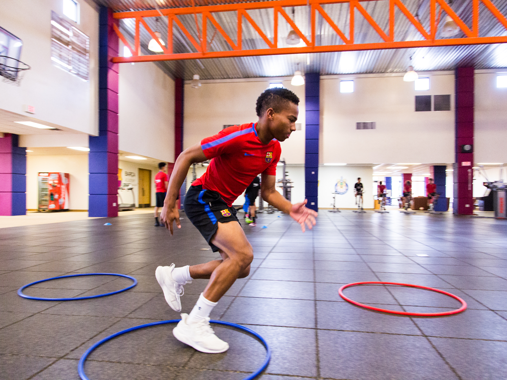 Agility training to get a US soccer scholarship