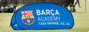 Logo do Acampamento de Futebol do FC Barcelona - Alto Rendimento 2024