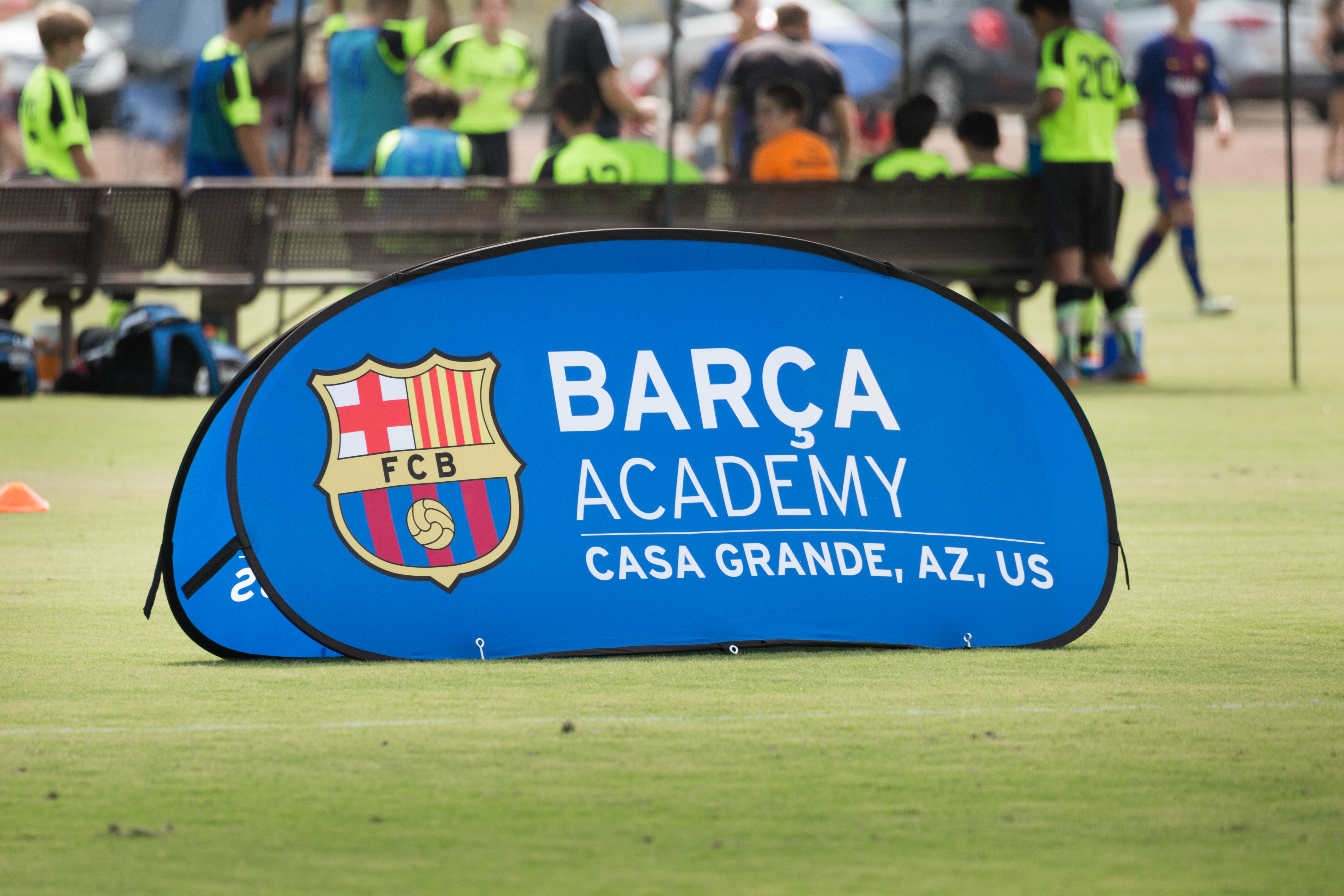 Fußball Sommercamp des FC Barcelona in den USA 2023 logo