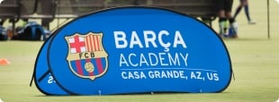 Logo do Acampamento de Futebol do FC Barcelona - Alto Rendimento 2023
