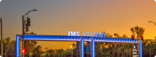 IMG soccer camp in Florida 2024 logo
