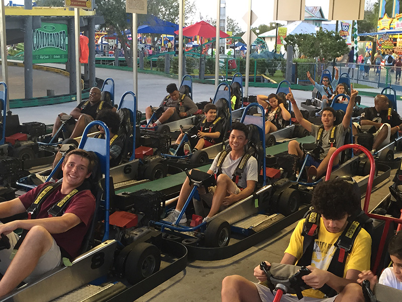 Enjoying activities. Right picture Enjoying activities. Right picture