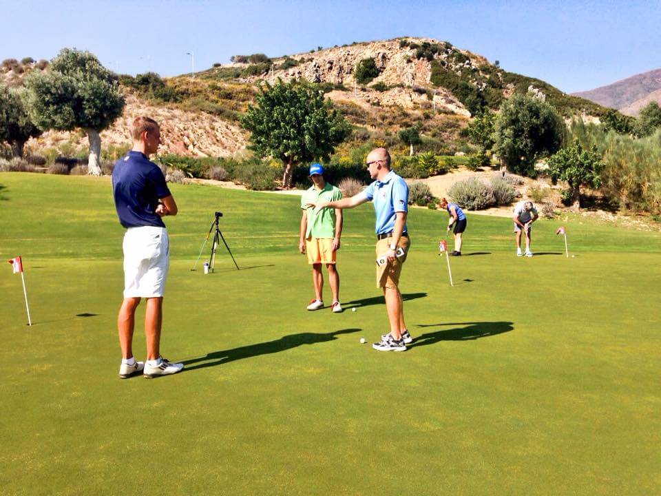 Training im Jason Floyd Golf Academy - Estepona 2024. Rechtes Bild.