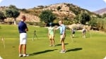 Training im Jason Floyd Golf Academy - Estepona. Rechtes Bild.