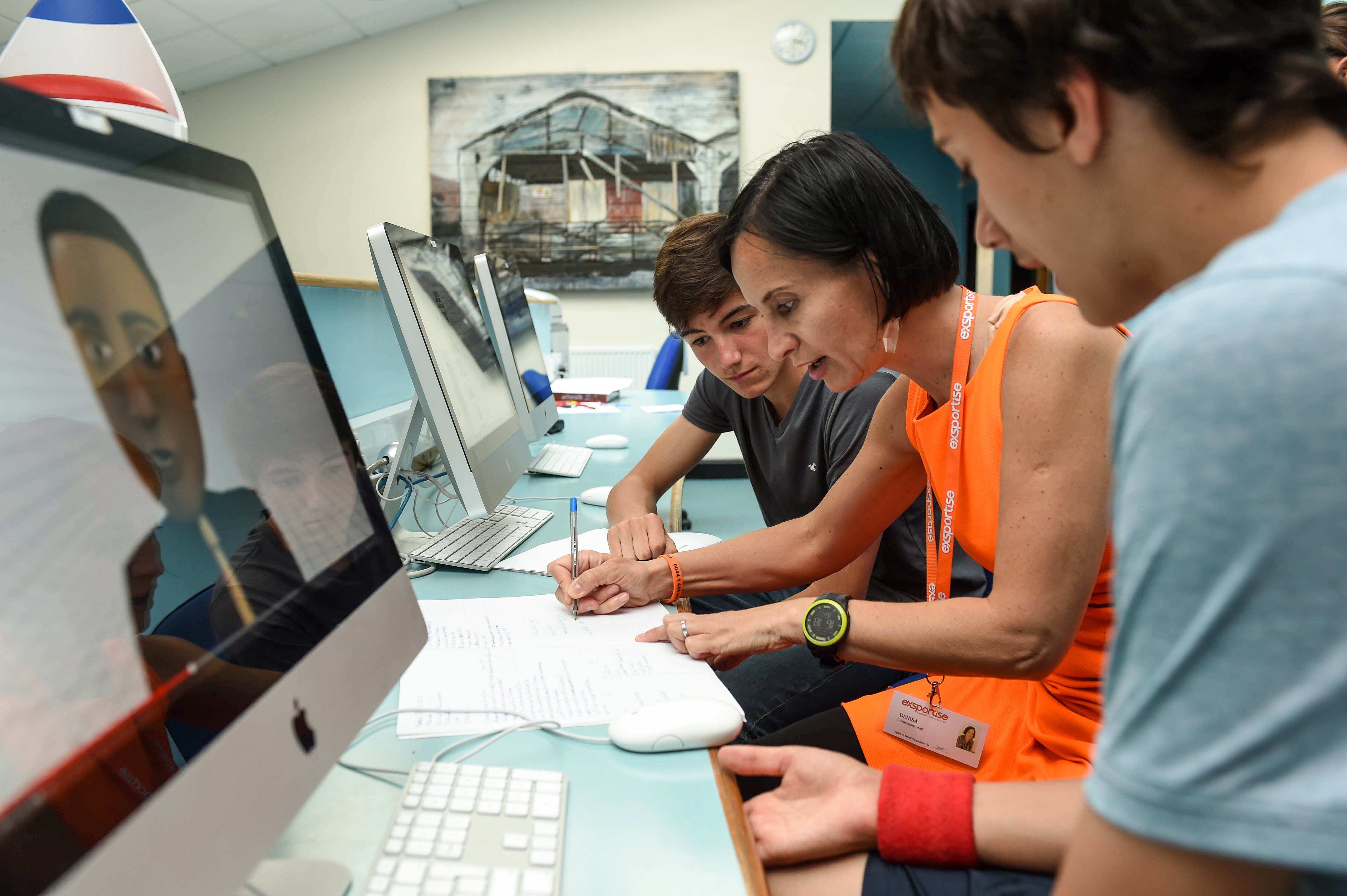 Language classes at . Right picture Language classes at . Right picture