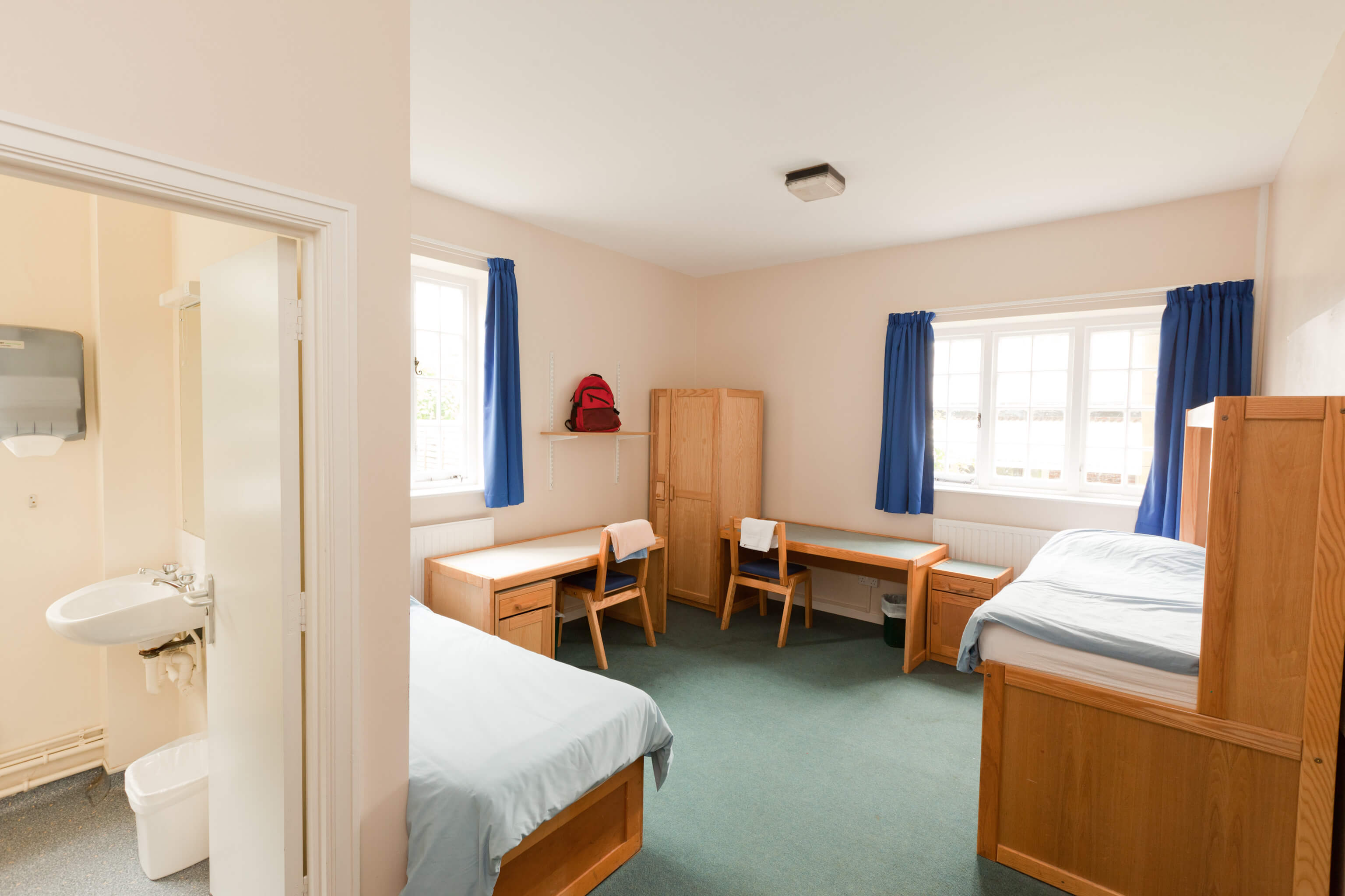 A closer look at the accommodation at  2024. Left photo