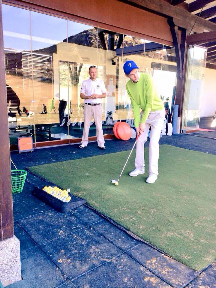 Training im Jason Floyd Golf Academy - Estepona 2024. Linkes Bild