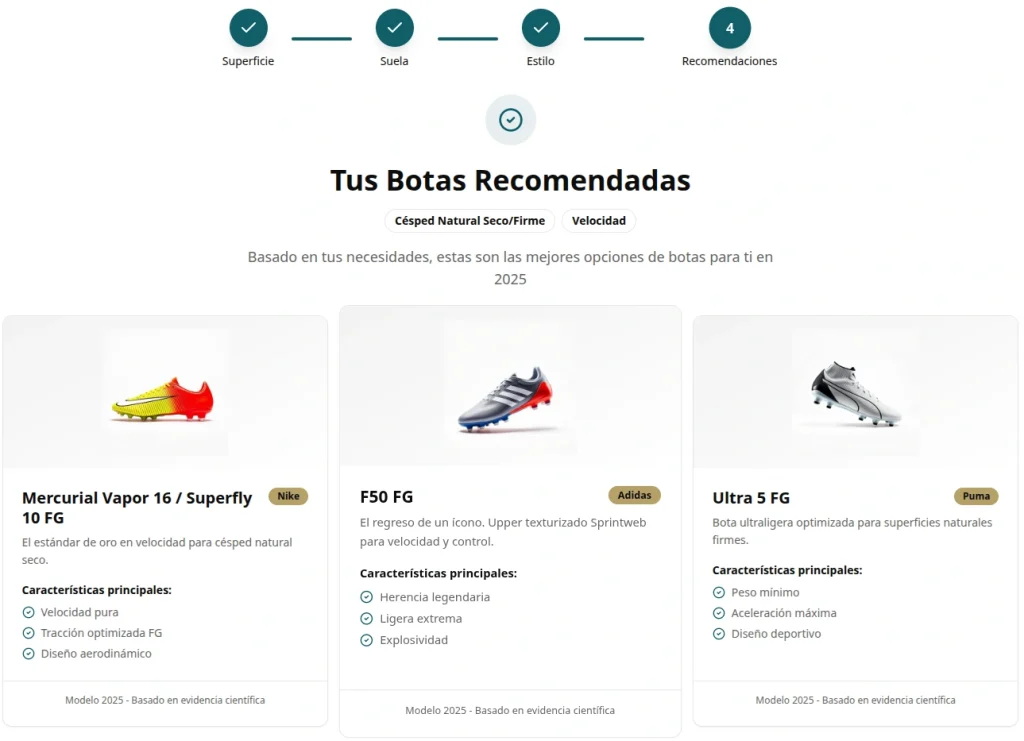 Guía de Selección de Botas