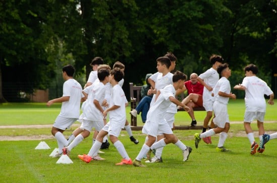 Englands Hochleistungs-Fußball-Sommercamp